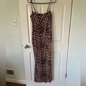 Good American Leopard Maxi Dress